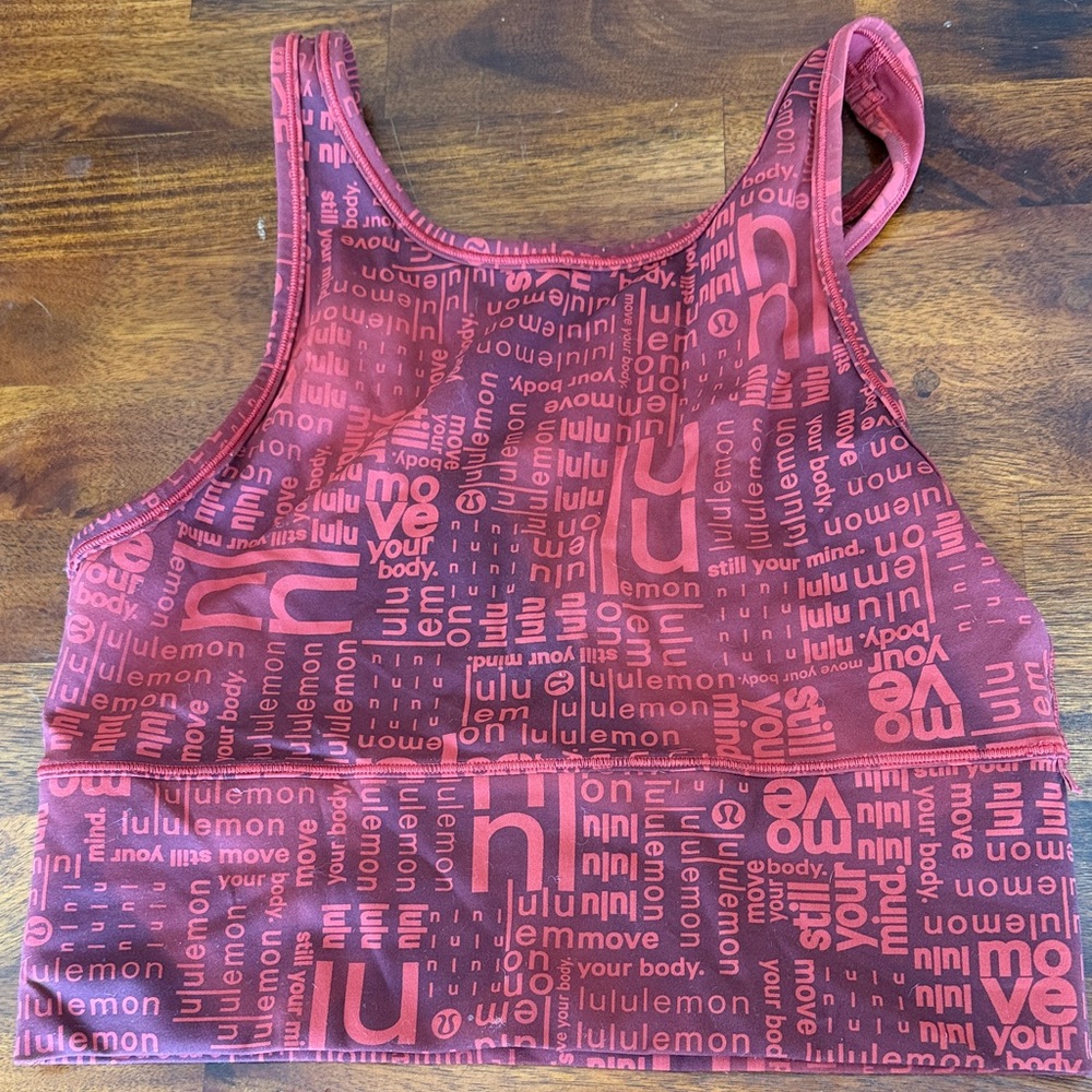 Lululemon Red Patterned top size S